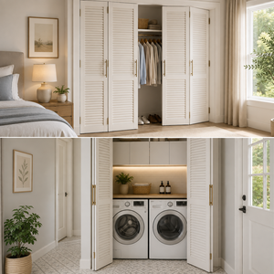 Puertas interiores de madera maciza de primera calidad, diseño Natural hecho a mano, puertas de baño minimalistas modernas y elegantes duraderas a prueba de viento - Product Image 4