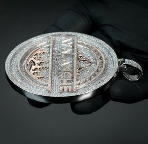 จี้เพชรโมอิสซาไนต์แบบกำหนดเอง สไตล์ฮิปฮอป VVS ประดับเพชรเต็มตัว  จี้ตัวอักษรเงินแท้ 925  จี้เพชรโมอิสซาไนต์สั่งทำ - Product Image 5