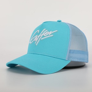 Fabricant OEM pour casquette de baseball en maille à 5 panneaux personnalisée, coton, fermeture à pression, logo brodé 3D, sportive, respirante, imperméable - Product Image 4