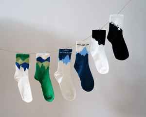 Chaussettes d'équipage en jacquard respirant en coton doux personnalisées ODM Coussin en éponge absorbant la sueur pour un usage quotidien décontracté en toutes saisons pour la randonnée - Product Image 5