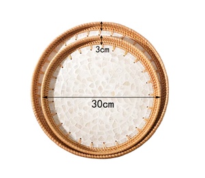 Panneau MDF tissé sur serpillière incrustation nouveau Design avec plateau de service de haute qualité plateau de service fait à la main - Product Image 6