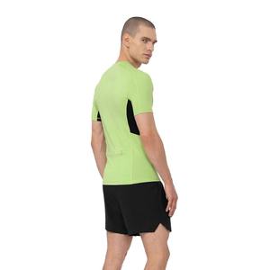 T-shirt de course pour homme en coton et spandex, coupe ajustée, séchage rapide, fabriqué au Pakistan, faible MOQ, idéal pour la gym et l'entraînement, t-shirt de compression - Product Image 2
