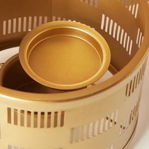 Cuerpo de diseño de corte láser de la mejor calidad con tapa de metal negro, cazuela, calentador de alimentos de metal de alta calidad, plato para servir y olla caliente - Product Image 3