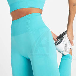 Leggings de yoga à taille élastique pour femmes, service OEM à faible MOQ, leggings de yoga de haute qualité, vêtements de fitness à prix avantageux - Product Image 3