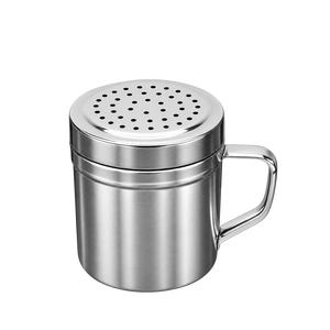 Salero y Pimentero de Acero Inoxidable con Asa, Especiero Metálico, Botella Comercial para Condimentos de Restaurante, Polvillo de Azúcar - Product Image 1