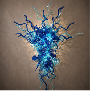 Gradient Blue Glass Modern <b>Wall</b> Lamp Sconce <b>Lighting</b> Fixture For Luxury Home Villas - Product Image 1