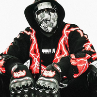 Sweat à capuche unisexe surdimensionné à imprimé réfléchissant 2026 |   Sweat-shirt streetwear 100% coton |   OEM personnalisé