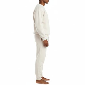 Custom Unisex tracksuit set Sweatpants and <b>Hoodie</b> Set <b>Plain</b> Oversized Fleece Custom 500 GSM Baggy Tracksuit set for Men - Product Image 2