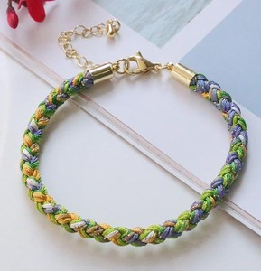 5Pcs Adjustable 5mm Thickness Colorful Braided <b>Rope</b> <b>Bracelet</b>,With Lobster Clasps,Minimalist Cords <b>Bracelet</b> - Product Image 3