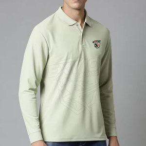 Polos de hombre de primera calidad, color personalizado, con manga larga, a precio de mayoreo. - Product Image 5