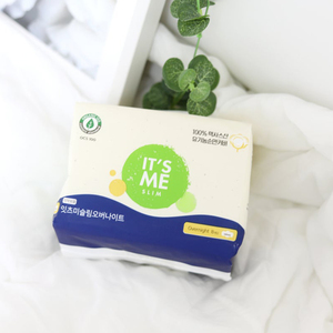 [Its Me] Slim Overnight 8p, Toalla Sanitaria de Algodón Orgánico con Capa Transpirable para la Noche, Absorbente - Product Image 4