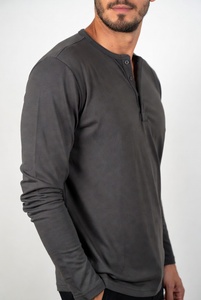 เสื้อเชิ้ตแขนยาวผู้ชาย สีพื้น ทรงปกติ ผ้าฝ้ายพรีเมียม สวมใส่สบาย - Product Image 3
