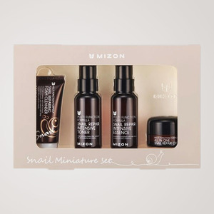 Coffret de soins pour la peau Mizon Korean K-Beauty 4 pièces, miniatures à base d'escargot, fabriqué en Corée, unisexe, produits de soin de la peau - Product Image 5