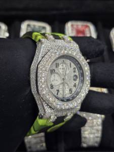 Relojes Mecánicos de Lujo para Hombre, Diseño Brillante 2026, Multifunción, Acero Inoxidable de Alta Calidad, Correa de Goma de 16 mm, Diamantes y Moissanita - Product Image 2