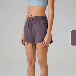 Custom Summer High Waist Quick Dry Shorts for Women Casual Solid Colors Comfortable <b>Hot</b> Sale New Style - Product Image 3