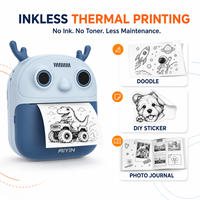 P20 Max KI-Sprach-Bildgenerator für Kinder Mini Thermodrucker 203dpi für 2,4 Zoll Bildschirm App Tintenloser Aufkleber-Drucker auf Lager