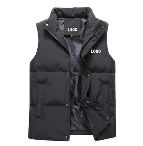 Men’s Outdoor Puffer Vest Jacket Windproof Lightweight Quilted Insulated Sleeveless Winter <b>Coat</b> with Comfortable Layering Design - Product Image 4