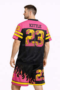 Nueva Camiseta de Fútbol de Compresión al Por Mayor de Fábrica, Unisex para Adultos, Manga Corta, Negra, Lisa, Transpirable, de Secado Rápido, Recién Llegada - Product Image 2