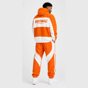 Conjunto de Chaqueta y Pantalón Cortavientos de Lona Personalizada para Hombre, con Capucha y Logotipo Personalizado en la Parte Delantera, Traje Deportivo Impermeable de Nailon - Product Image 2