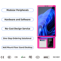 Kiosco de Autoservicio con Pantalla Táctil Personalizada de 21.5/27/32 Pulgadas para Restaurante, con Sistema POS Android, SDK Habilitado, Carcasa Metálica