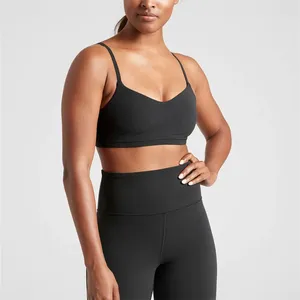 Fashion Sports <b>Bra</b> Contrast Straps <b>Open</b> Back High Support Quick Dry Breathable Sexy Padded Crop Top Square Neck Removable Pads - Product Image 5