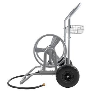 Carrello per Tubo da Giardino ad Alta Pressione 200/300ft, Tubo in PVC a Rete da 16mm Maniglia per carichi pesanti a due ruote - Product Image 1