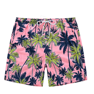 Shorts de bain sportifs personnalisés OEM pour hommes, séchage rapide, légers, respirants, anti-UV, 100 % coton, taille élastique unie, écologiques - Product Image 1