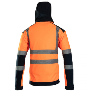 Latest Design Customized <b>High</b> Quality Wholesale 2026 Light Weight Breathable <b>High</b>-<b>Visibility</b> Front Pockets Safety <b>Softshell</b> Work - Product Image 3