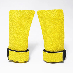 Agarraderas de Cuero Vacuno sin Agujeros, Transpirables y Ligeras para Levantamiento de Pesas, de Alta Calidad, con Logotipo Personalizado, Venta al Por Mayor - Product Image 1