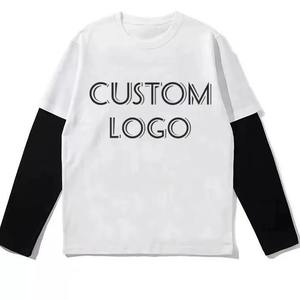 เสื้อยืดพิมพ์ลายซับลิเมชั่นแบบกำหนดเอง ไซส์ใหญ่พิเศษ เนื้อผ้าวาฟเฟิล ท็อปแบบสองชั้น เสื้อยืดแขนยาวสำหรับผู้ชาย - Product Image 2