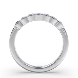 Anillo de Compromiso de Plata de Ley con Incrustaciones de Moissanita de Alta Calidad, Chapado en Rodio, para Mujer, Joyería Fina - Product Image 4