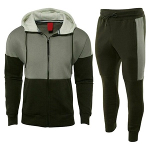 2024 Unisex algodón cremallera completa Sudadera con capucha Joggers pantalones de chándal Casual cintura media chándal traje para hombres tallas grandes primavera bordado - Product Image 1