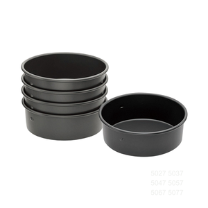 Molde Redondo Profundo de Aluminio de 10 Pulgadas para Hornear, Apto para Horno y Alimentos, con Revestimiento Anodizado Duro, Reutilizable para Bodas - Product Image 4