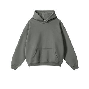 Sudadera con capucha básica de algodón 100% para hombre, sudadera con estampado de invierno, sudadera de lana tejida informal de alta calidad, impresión Digital - Product Image 1
