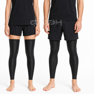 Manchons de compression haute performance pour cyclisme, pour hommes et femmes, protection UV, respirants, séchage rapide, chauffe-jambes pour vélo - Product Image 3