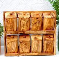 Meilleure boîte à épices indienne en bois personnalisée, décorative, avec compartiments amovibles, pour organiser les herbes et les assaisonnements, directement d'Inde