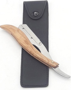 Wholesale High Quality Stainless Steel <b>Plastic</b> Handle Single Edge Blades Professional Safety Shaving Barber Razor Foldable Clean - Product Image 2