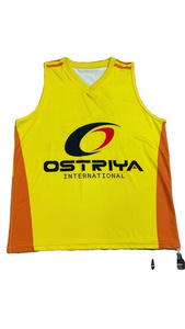 Maillot de basket-ball en polyester personnalisé pour adultes, prix de gros bon marché, taille pour jeunes et adultes, maillot de basket-ball sans manches - Product Image 6