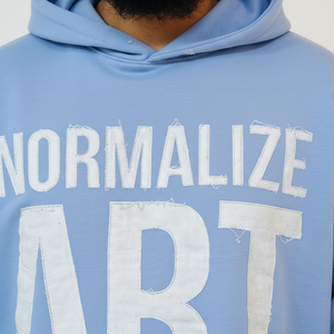 Sudaderas con Capucha Cortas de Estilo Urbano Personalizado, con Parches Bordados Desgastados, Diseño de Letras, Dobladillo con Borde Crudo y Corte Holgado - Product Image 5