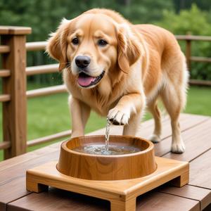 Bol en bois surélevé réglable en hauteur prix d'usine direct mangeoire pour animaux de compagnie en bois avec support acheter auprès de l'exportateur indien - Product Image 3