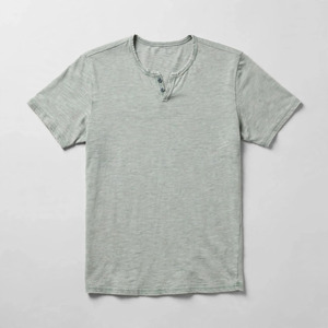 Men's Light Gray Solid Twill Knitted <b>Short</b> <b>Sleeve</b> <b>Button</b> <b>up</b> Collar Casual Shirt Breathable Summer Wear Polyester/Cotton - Product Image 3