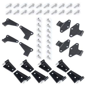 2007-2018 Jeep Wrangler JK 3.6L Door & Window Hinge Kit 16PCS Steel Inside and Outside Hinges 55395386AB 55395385AC - Product Image 5