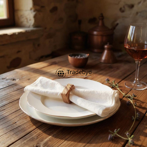 Anillo para Servilletas de Madera Premium Hecho a Mano, Decoración de Mesa de Comedor, Accesorios de Lujo para Mesa de Boda de Hotel por Tradebyd - Product Image 3