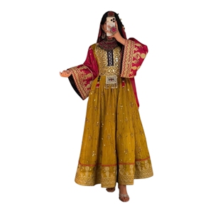 Nuevos Modelos 2026, Vestido Afgano Kuchi para Fiesta, Última Moda en Vestidos Afganos para Mujer, Vestidos de Boda con Bordados Elaborados y Vestidos Casuales para Mujer - Product Image 1