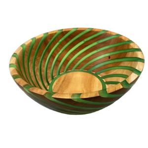 ชุดจานชามไม้เรซินอีพ็อกซี่เรซิ่นสำหรับใส่ผลไม้ชามสลัดสร้างสรรค์ดีไซน์ล่าสุด - Product Image 1