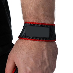 Sangles de levage en nylon avec fermeture Velcro antidérapantes pour la musculation et l'entraînement en salle de sport - Product Image 5
