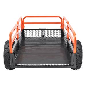 Rimorchio Ribaltabile in Acciaio per ATV, Capacità di Carico 1500 Libbre, 15 Piedi Cubi, Carrello Rimovibile per Costruzioni e Giardinaggio - Product Image 1