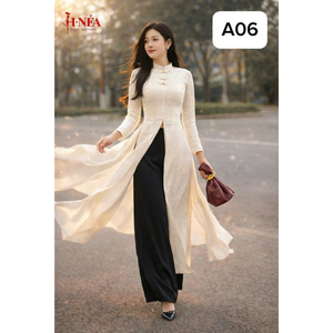 Vestidos casuales de seda brocada premium con bordado festivo, directamente de Vietnam. Largo de la parte superior 88 cm, largo de los pantalones 98 cm. - Product Image 1