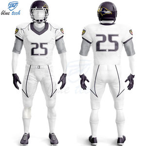 High Quality American Football Uniform Custom Sublimated Printed Short Sleeve Jersey and Pants Set for Teams Sportswear - Product Image 3