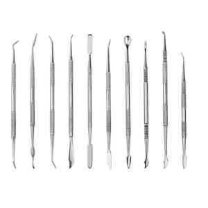 Espátula Dental Manual Profesional de Acero, Instrumento de Mezcla de Cera de Doble Punta, Set para Tratamiento, Escultura en Laboratorio, Caronia Quirúrgica - Product Image 3